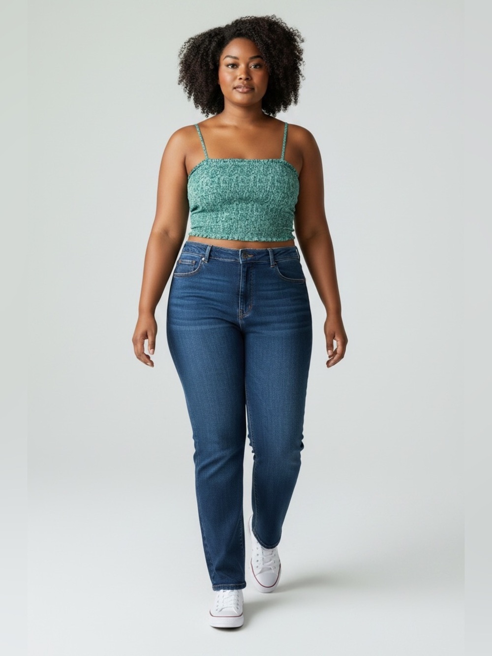 NWT ROLLER RABBIT x TARGET Green Smocked crop Top size XXL plus size summer top